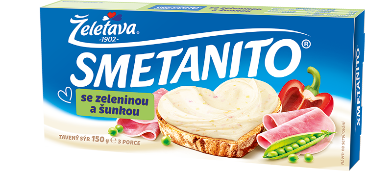 Smetanito se zeleninou a šunkou